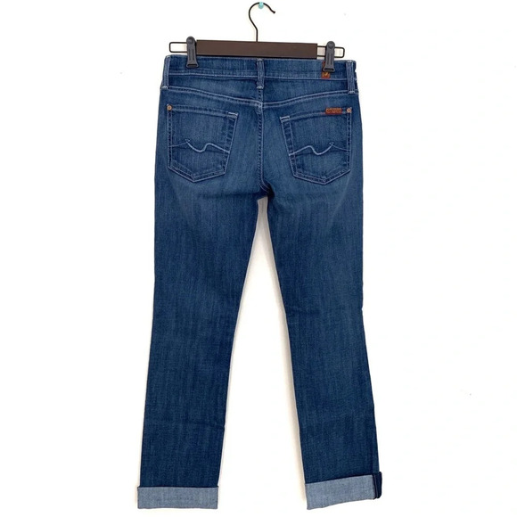 7 For All Mankind Women's Straight Leg Jean - Picture 2 of 8